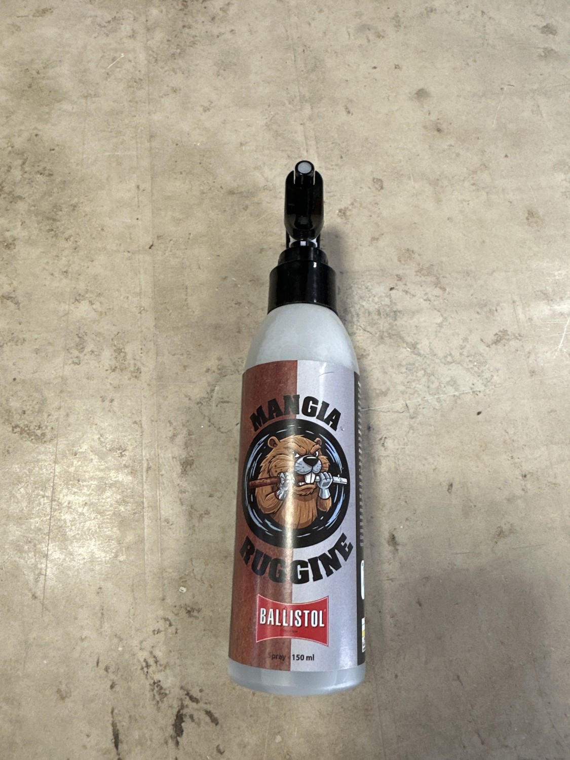 Spray mangia ruggine di marca Ballistol da 150ml.