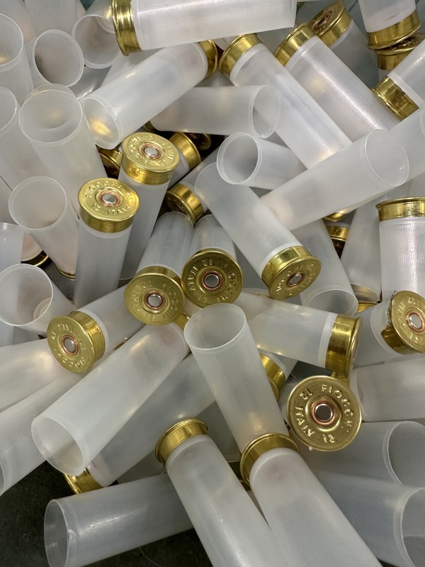 Bossoli di marca Fiocchi calibro 12 tipo 1 altezza 70mm TRASPARENTI