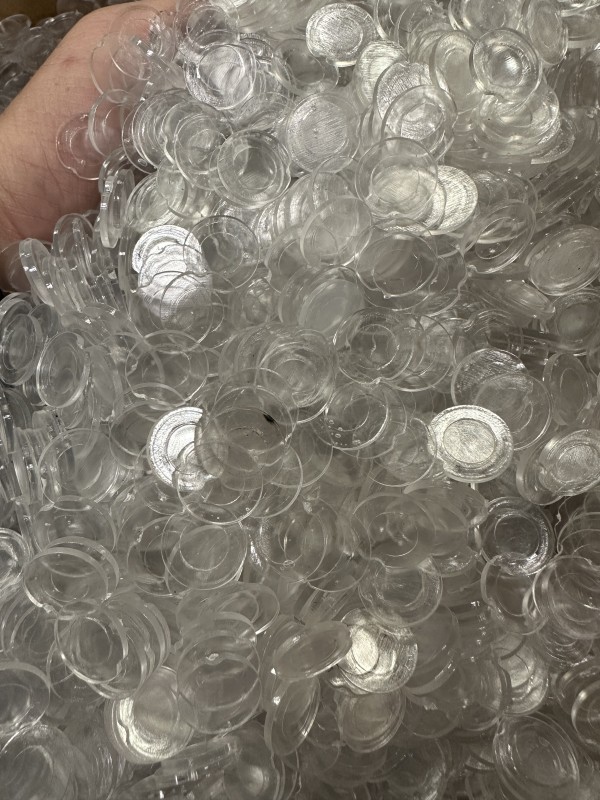 Stock dischetti trasparenti cal.28 1000 pezzi