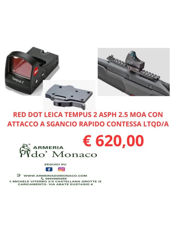 Leica tempus 2 asph 2.5 moa + attacco contessa