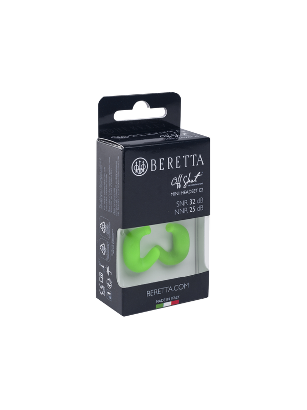 Beretta tappi auricolari Mini Headset E2 green fluo