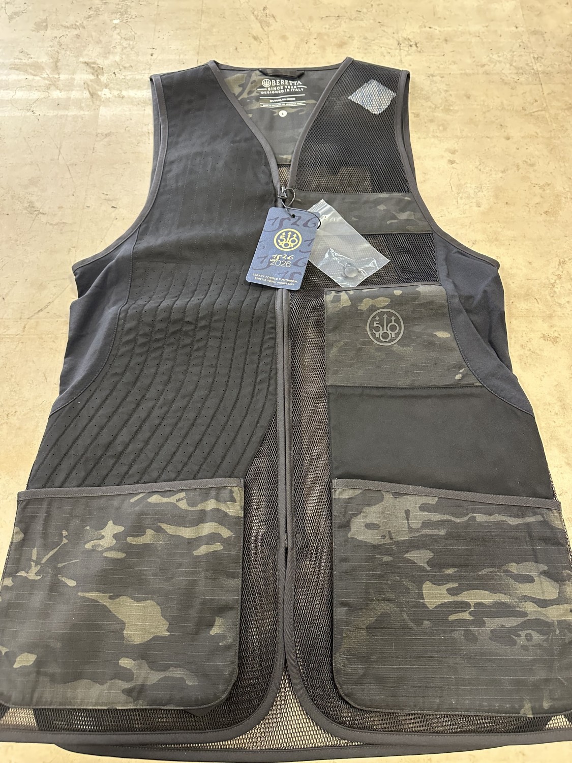 Beretta gilet tiro 500 years anniversary multicam black
