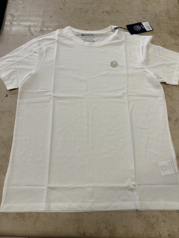 Beretta T-shirt 500 years gold logo bright white
