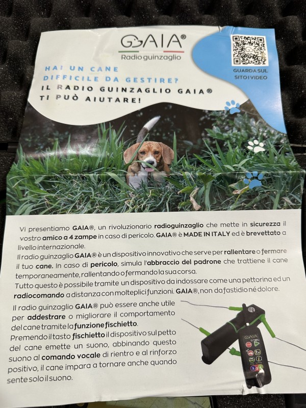 Gaia radio guinzaglio usato pari al nuovo non versione pro