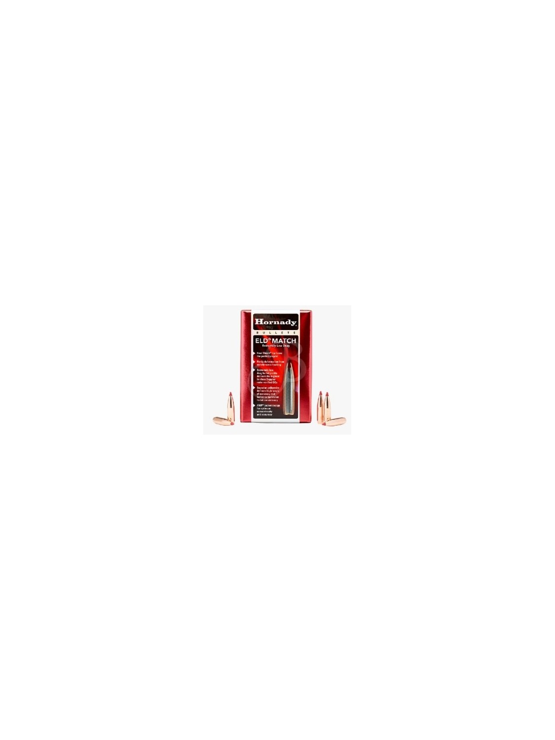 Ogive di marca Hornady calibro 224" 80 grani modello eld match