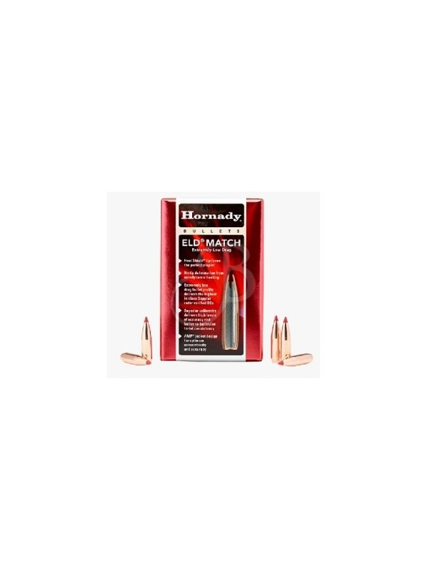 Ogive di marca Hornady calibro 224" 80 grani modello eld match
