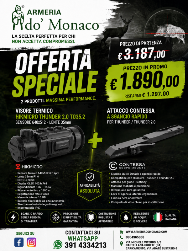 VISORE TERMICO DI MARCA HIKMICRO MODELLO THUNDER 2.0
