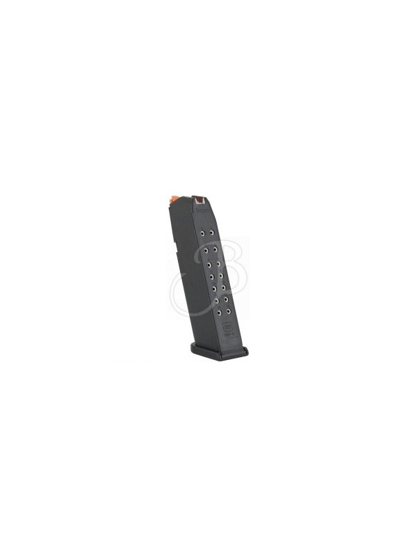 Caricatore di marca Glock calibro 9mm modello 17 da 17 colpi.