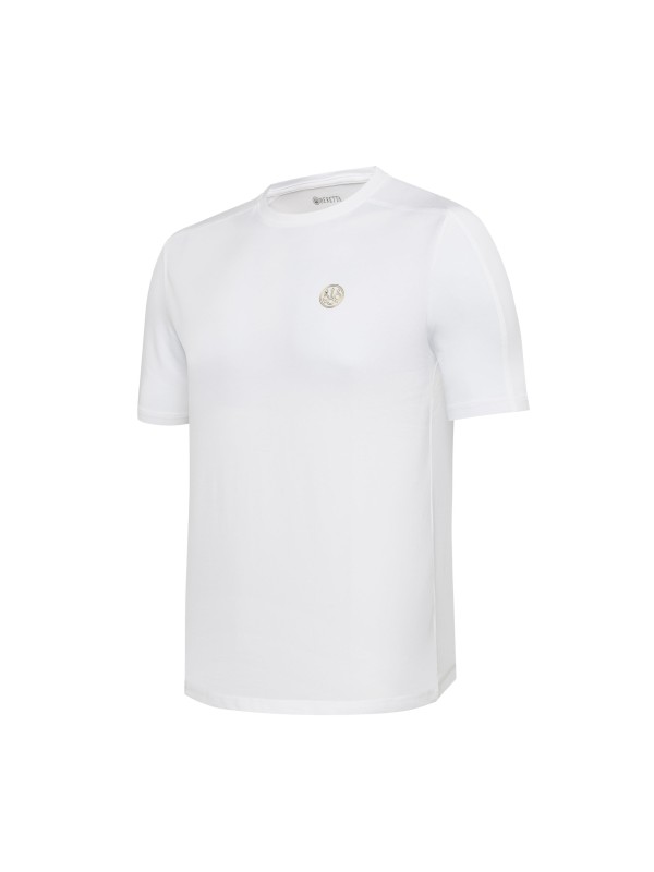 Beretta T-shirt 500 years gold logo bright white