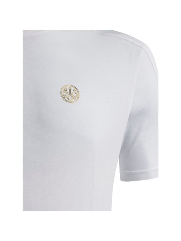 Beretta T-shirt 500 years gold logo bright white