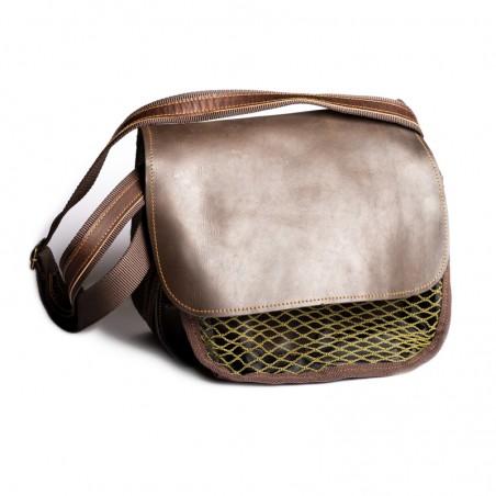 Borsa in cuoio con carniere