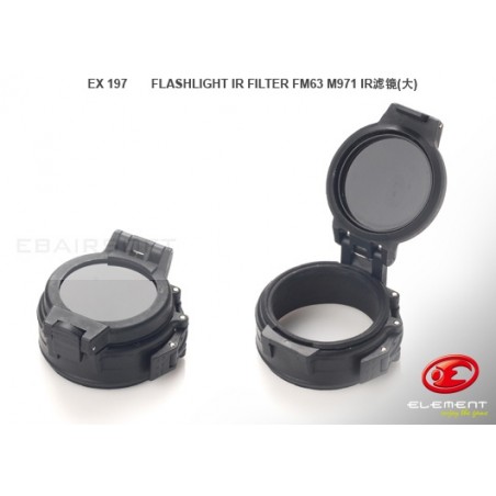 Tappo con Filtro IR per Torcia Nero (EX197 ELEMENT)